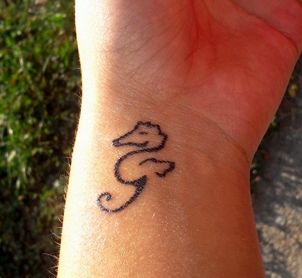 Tatouage Hippocampe