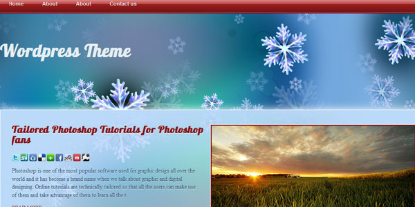 Thème WordPress gratuit pour Noël