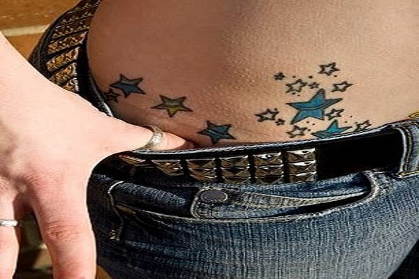 Stars Hip Tattoo