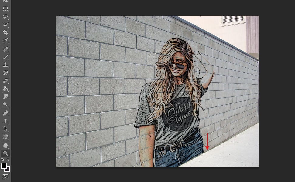 14 Tutoriel Graffiti sur le mur de briques étape par étape dans Photoshop