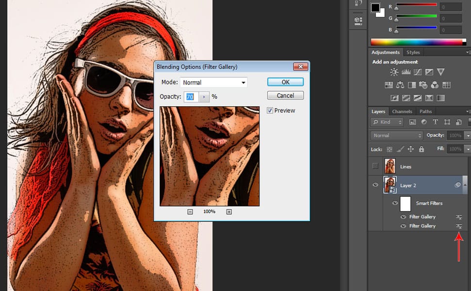 14 Tutoriel étape par étape sur les effets de bande dessinée de style bande dessinée dans Photoshop