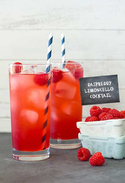 Καλοκαιρινό κοκτέιλ Raspberry Limoncello