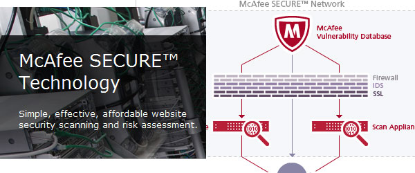 טכנולוגיית McAfee SECURE