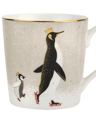 Tasse de pingouin de Noël de Sara Miller