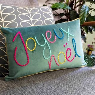 Coussin de Noël Joyeux Noel