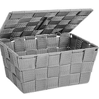 Panier de rangement Adria avec couvercle en gris