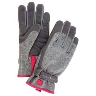 Burgon & Gants de jardinage Ball Tweed, moyen, gris