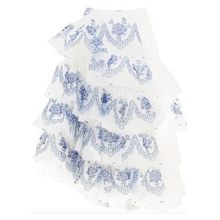 Jupe en tulle organza fleuri