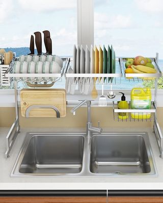 מדף לייבוש כלים לכיור יתר