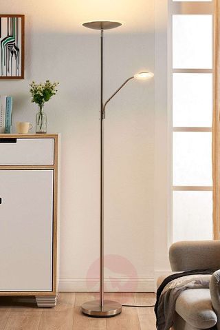 מנורת LED מעשית אלינה עם מנורת קריאה