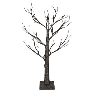 Arbre illuminé, 60 cm, noir