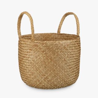 Panier en jonc de mer naturel Fusion