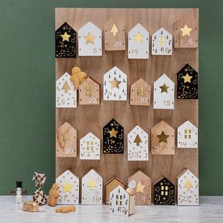 Calendrier de l'Avent maison en bois