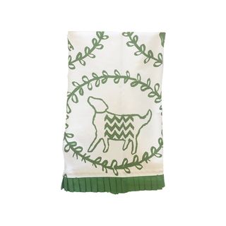 Torchon Chien Vert