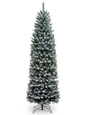 עץ חג מולד מלאכותי מושלג בגובה 6 רגל מושלג