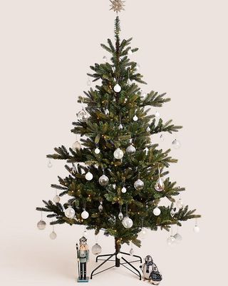 7ft Lit Noble Χριστουγεννιάτικο Δέντρο