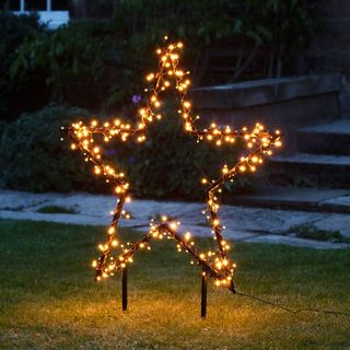Χριστουγεννιάτικο αστέρι κήπου φωτός