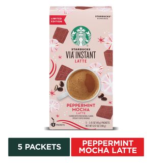 Café instantané aromatisé à la menthe poivrée et au moka latte de Starbucks