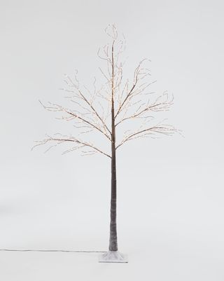 John Lewis & amp; Partners Pre-Lit Birch Twig Tree, Copper, 6ft