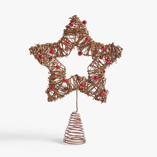 Berry Star Tree Topper, rouge