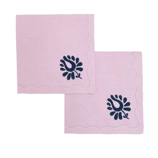 Serviettes de table Indian Tulip, Set de 2