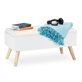 Banc de rangement pour couloir