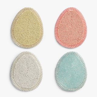 Sous-verres à œufs de Pâques, ensemble de 4, assortis