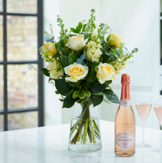 Bouquet de crème de la crème pour la fête des mères Prosecco Rosé Bundle