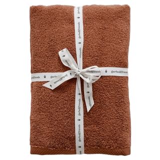 Serviette de bain en coton bio Cannelle