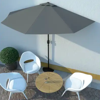 Parasol de balcon avec poteau en aluminium