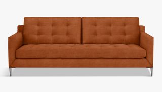 John Lewis & amp; Partners Draper 3 Seater Velvet Sofa