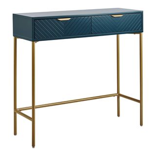 House Beautiful Trixie Console Desk Blue