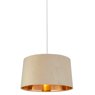 Samet Velvet Drum Shade - Σαμπάνια