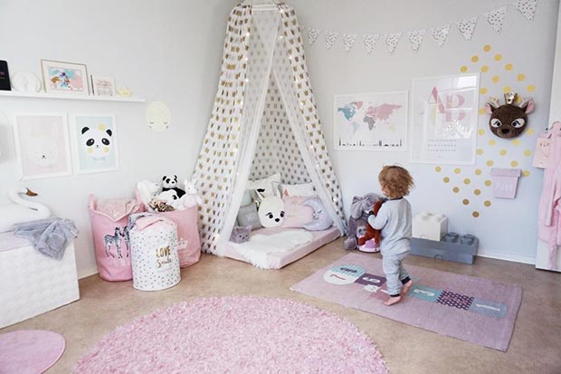 Girly Playroom Idea για Νήπια
