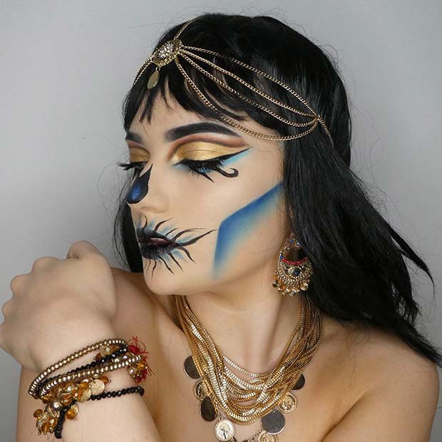 Μακιγιάζ κρανιού Cleopatra