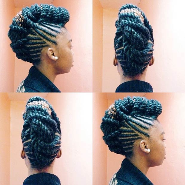 Cornrows και Kinky Twists