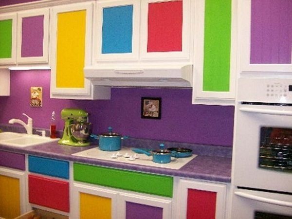 peindre des armoires de cuisine