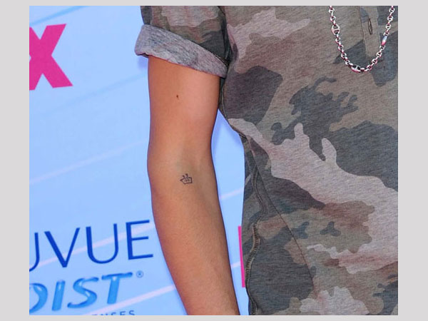 Justin Bieber Tiny Tattoo