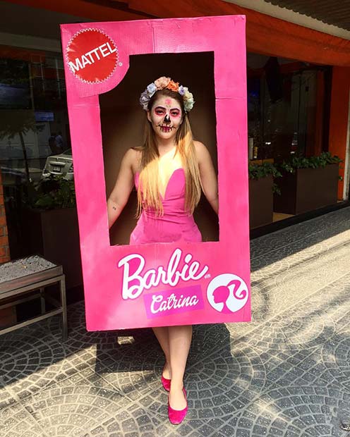 Crâne de sucre Barbie en boîte