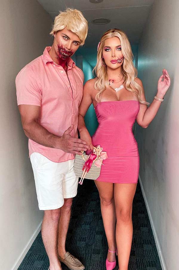 Τρομακτικά κοστούμια Barbie και Ken Halloween