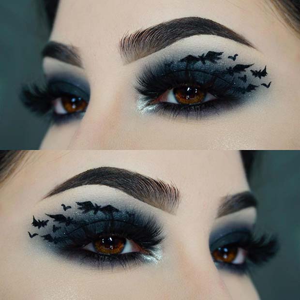 Pretty Bat Eye Makeup