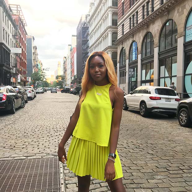 Idée de tenue fluo jaune pour l'été