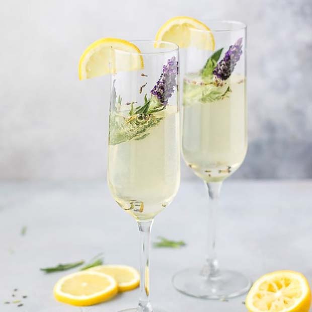 Pretty Lavender Cocktail