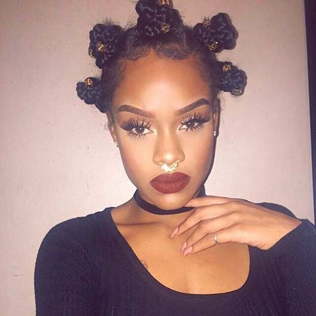 Πλεκτό Bantu Knots Protective Hairstyle