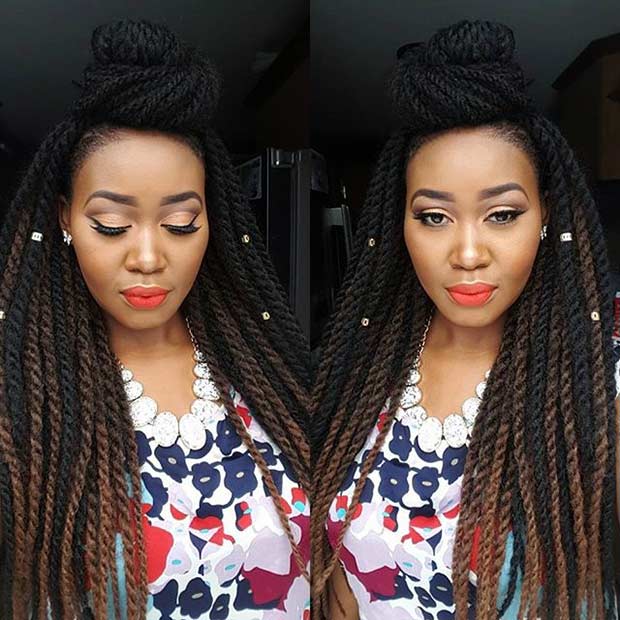 Long Crochet Twists Protective Hairstyle