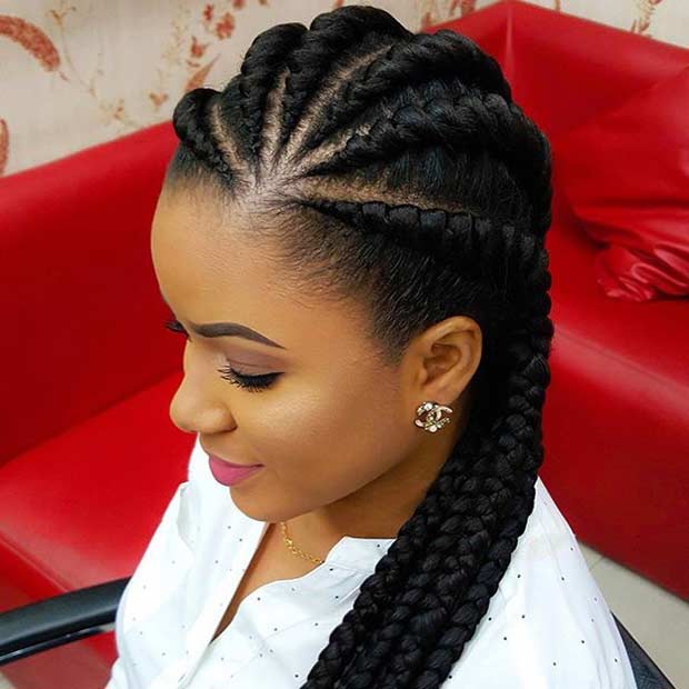 Ghana Braids Coiffure protectrice pour cheveux noirs