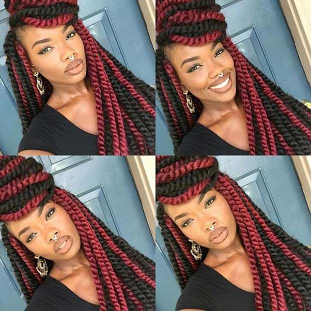 Twists avec une touche de couleur