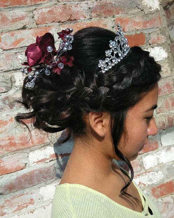 Glam, Accessorized Updo