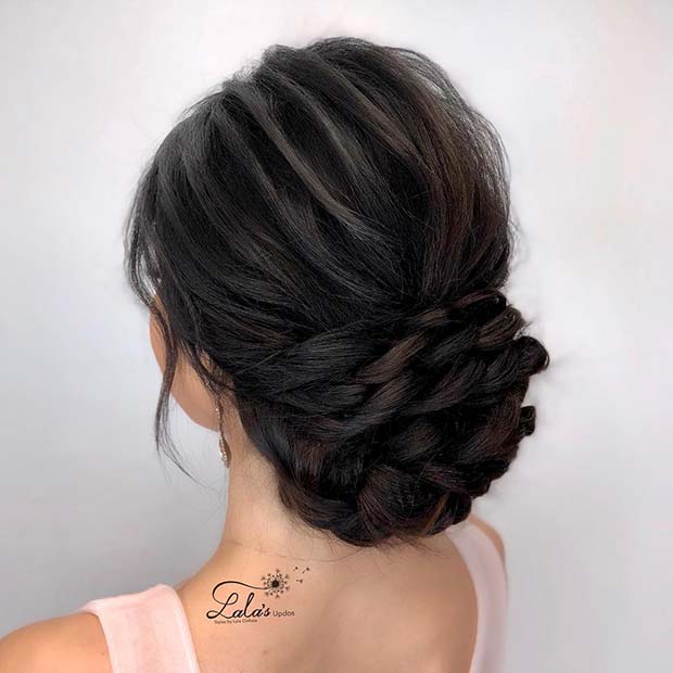 Updo קלוע נמוך