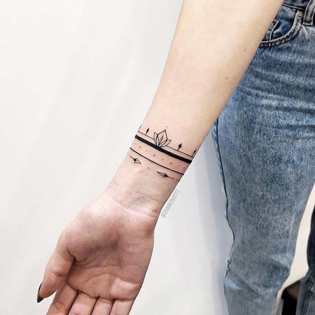 Conception de tatouage multi-bracelets